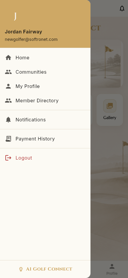 Community drawer