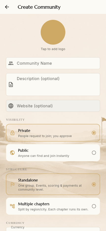 Create community